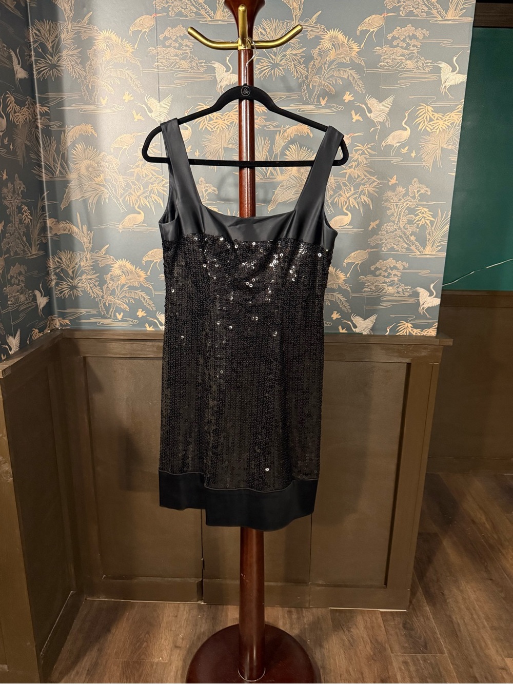 Jones New York Black Sequin Mini Dress